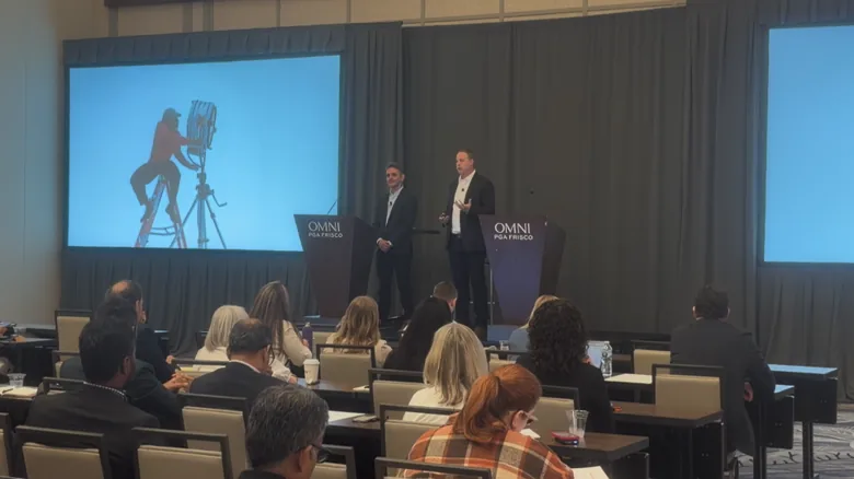 Kevin Meiners and Emil Sarkissian presenting at CRMC 2026 session on Encore loyalty platform