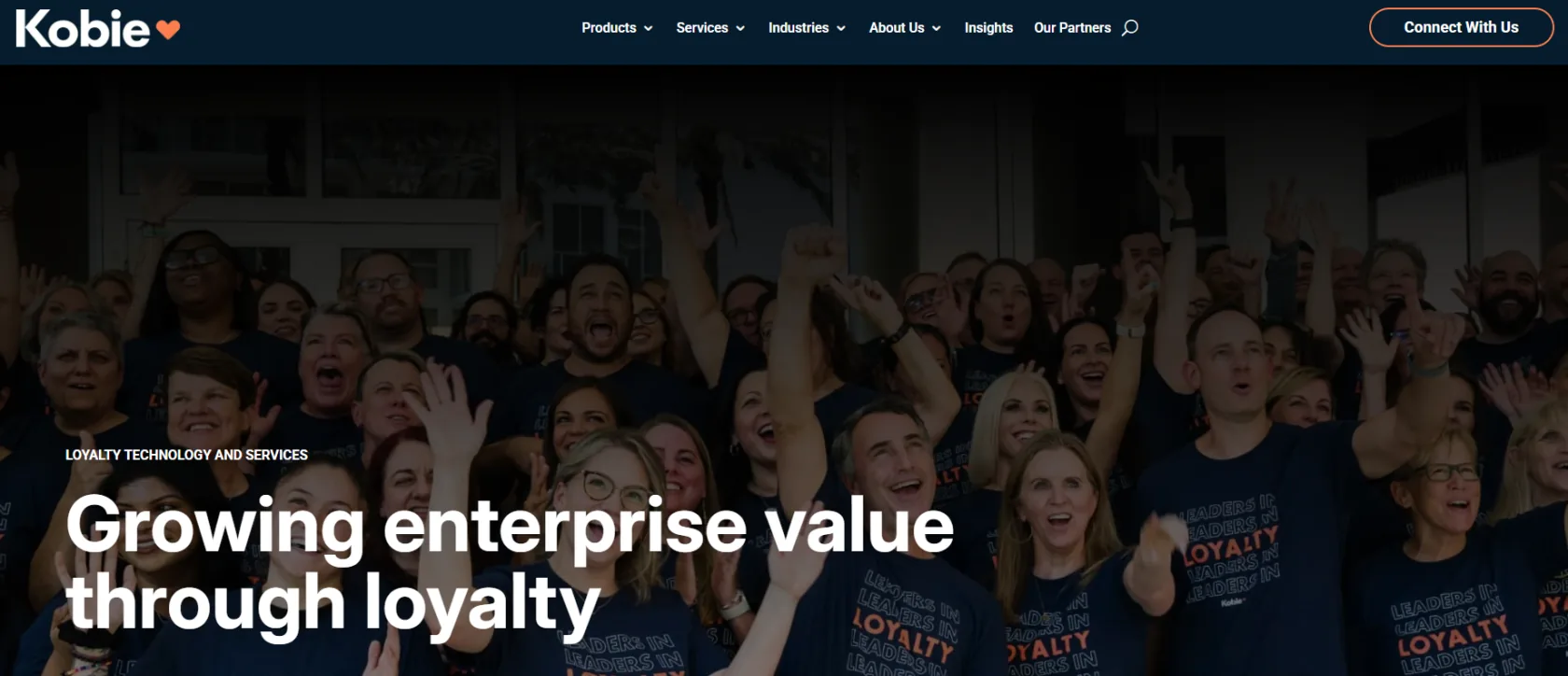Kobie homepage: Growing enterprise value through loyalty