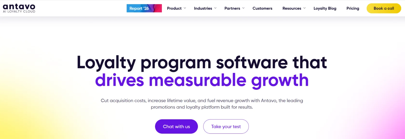 Antavo AI Loyalty Cloud homepage