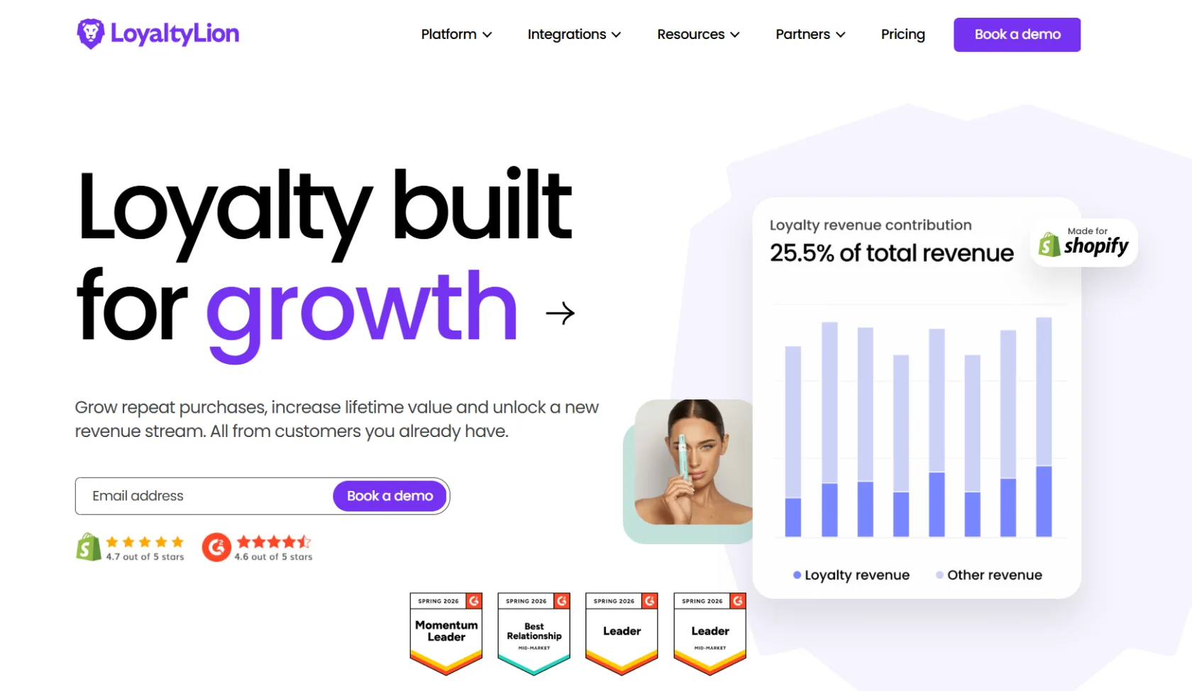LoyaltyLion homepage