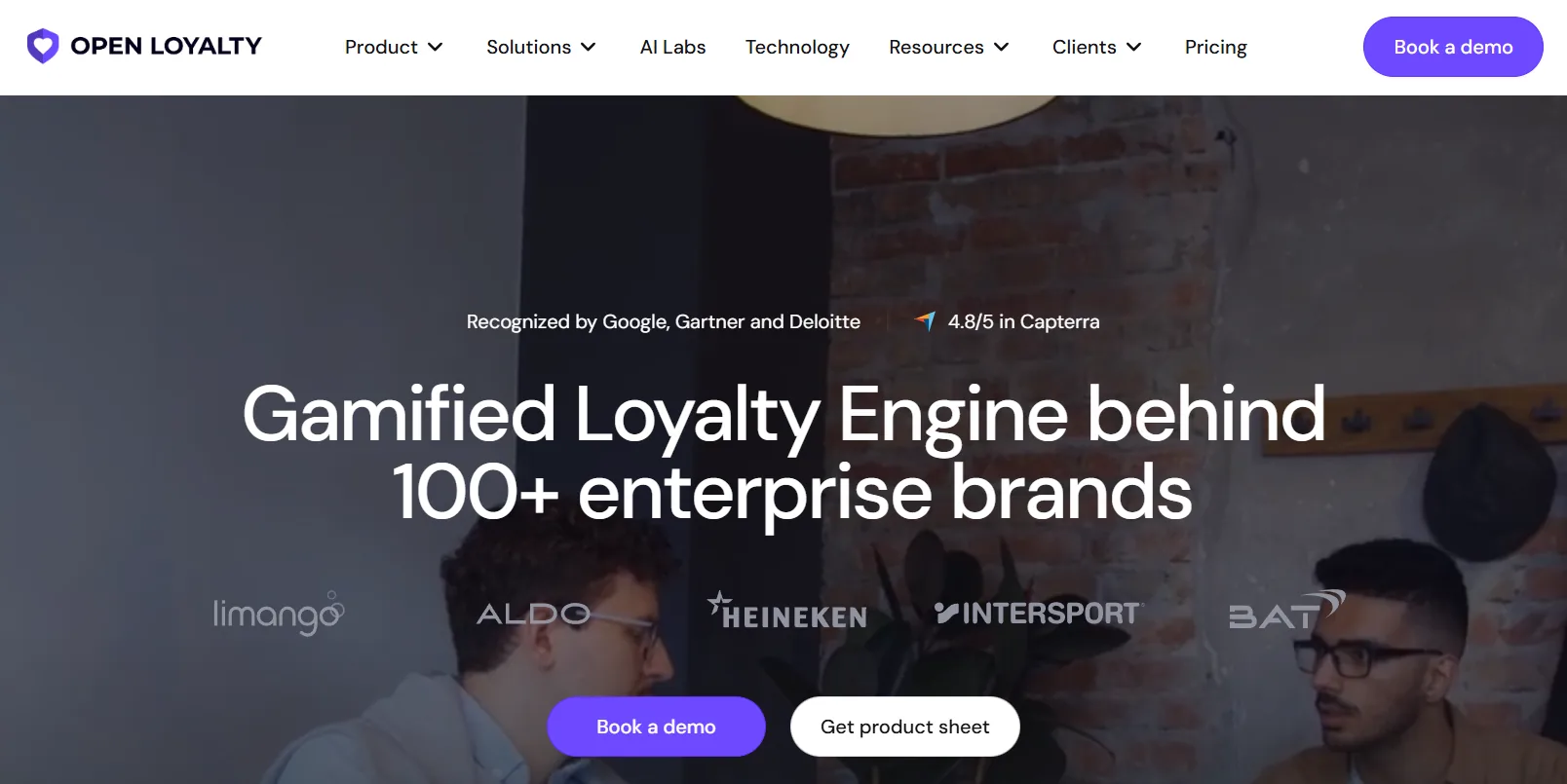 Open Loyalty homepage