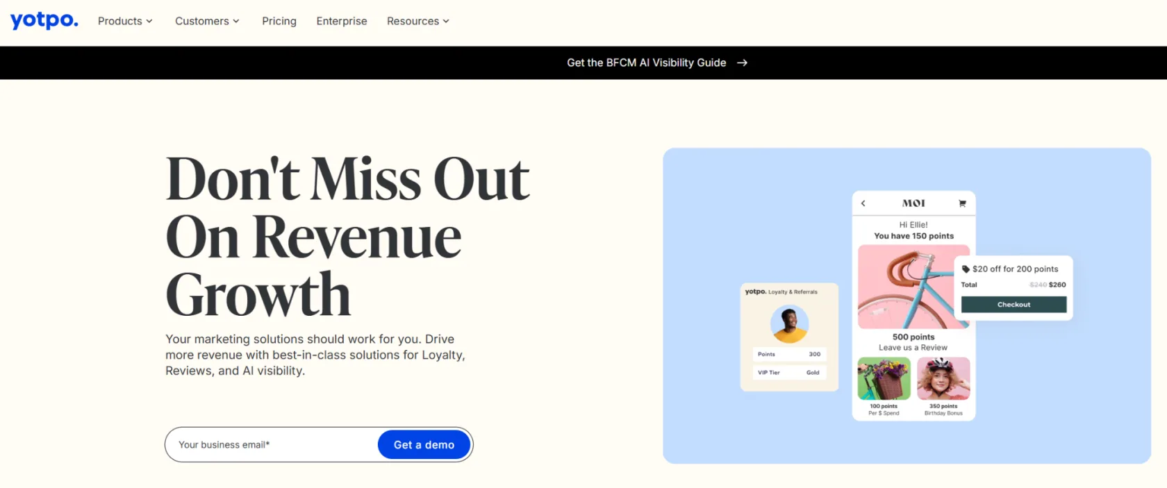 Yotpo homepage